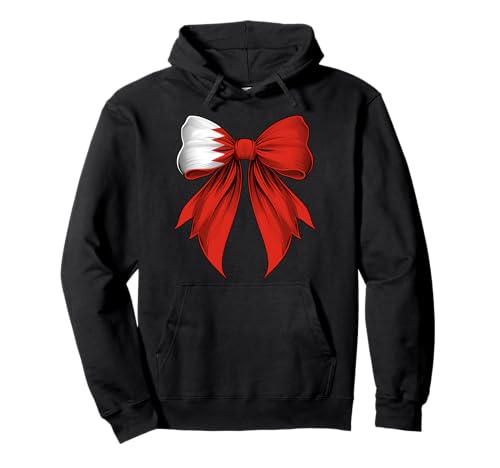 Bahrain Bahraini Pride Kokette Schleife Flagge Mädchen Mama Pullover Hoodie von Coquette Ribbon Bow Flag Bahrain Bahraini Gifts