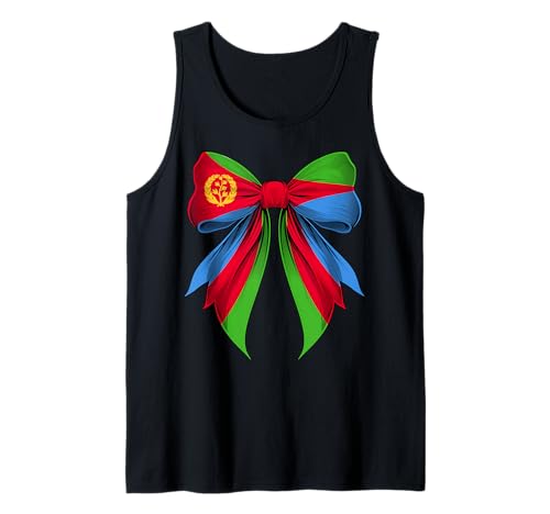 Eritrea Eritrean Pride Kokette Schleife Kokette Flagge Mädchen Mama Tank Top Eritrea Eritrean Pride Kokette Schleife Kokette Flagge Mädchen Mama Tank Top von Coquette Ribbon Bow Flag Eritrea Eritrean Gifts