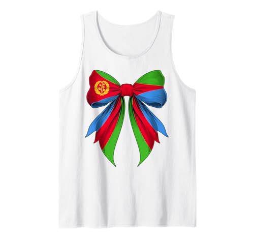 Eritrea Eritrean Pride Kokette Schleife Kokette Flagge Mädchen Mama Tank Top Eritrea Eritrean Pride Kokette Schleife Kokette Flagge Mädchen Mama Tank Top von Coquette Ribbon Bow Flag Eritrea Eritrean Gifts