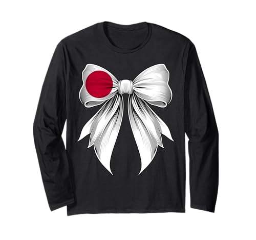 Japanischer Stolz Kokette Schleife Kokette Schleife Flagge Mädchen Mama Langarmshirt Japanischer Stolz Kokette Schleife Kokette Schleife Flagge Mädchen Mama Langarmshirt von Coquette Ribbon Bow Flag Japan Japanese Gifts