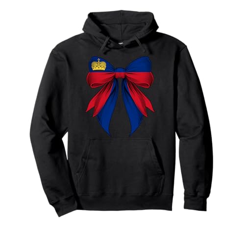 Liechtenstein Liechtensteiner Pride Kokette Flagge Mädchen Mama Pullover Hoodie von Coquette Ribbon Bow Flag Liechtenstein Gifts
