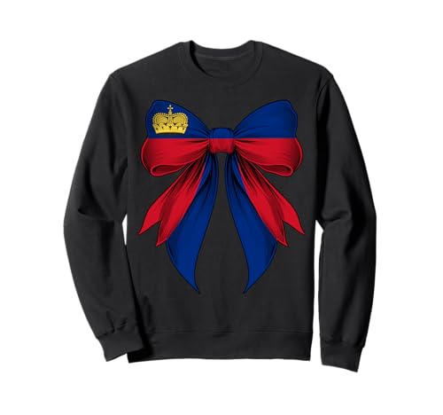 Liechtenstein Liechtensteiner Pride Kokette Flagge Mädchen Mama Sweatshirt Liechtenstein Liechtensteiner Pride Kokette Flagge Mädchen Mama Sweatshirt von Coquette Ribbon Bow Flag Liechtenstein Gifts
