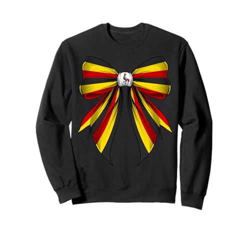 Uganda Uganda Pride Kokette mit Bogenflagge für Mädchen, Mama Sweatshirt von Coquette Ribbon Bow Flag Uganda Ugandan Gifts