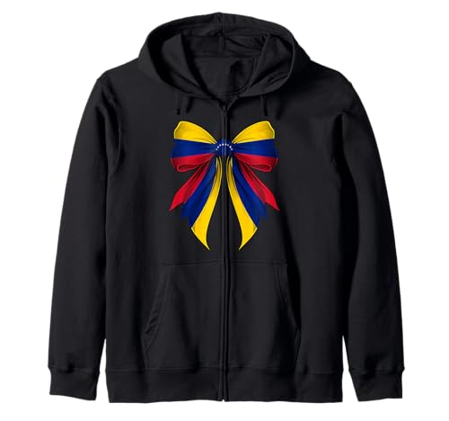 Venezuela US USA Pride Kokette Schleife Flagge Mädchen Mama Kapuzenjacke Venezuela US USA Pride Kokette Schleife Flagge Mädchen Mama Kapuzenjacke von Coquette Ribbon Bow Flag Venezuela US Gifts