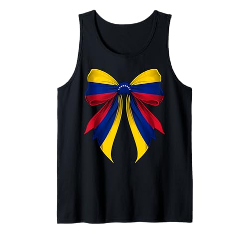 Venezuela US USA Pride Kokette Schleife Flagge Mädchen Mama Tank Top Venezuela US USA Pride Kokette Schleife Flagge Mädchen Mama Tank Top von Coquette Ribbon Bow Flag Venezuela US Gifts