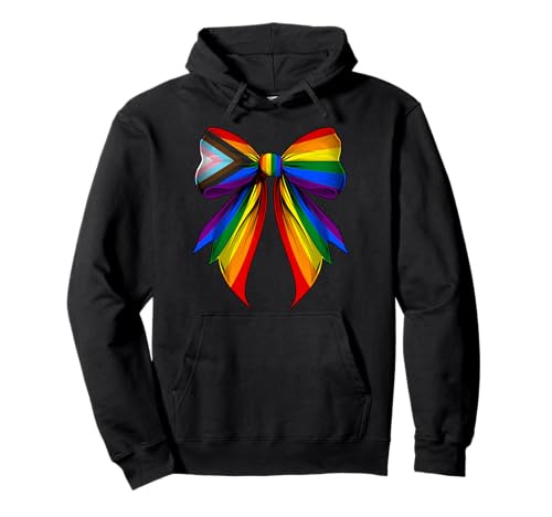 Coquette Bow LGBTQ Trans Poly Gay Pride Flagge Mädchen Mama Pullover Hoodie von Coquette Ribbon Bow LGBTQ Trans Poly Gay Gifts