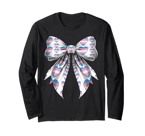 Coquette Bow Transgender Pride Transflag LGBTQ-Mädchen Mama Langarmshirt Coquette Bow Transgender Pride Transflag LGBTQ-Mädchen Mama Langarmshirt von Coquette Ribbon Bow Transgender LGBTQ Pride Gifts