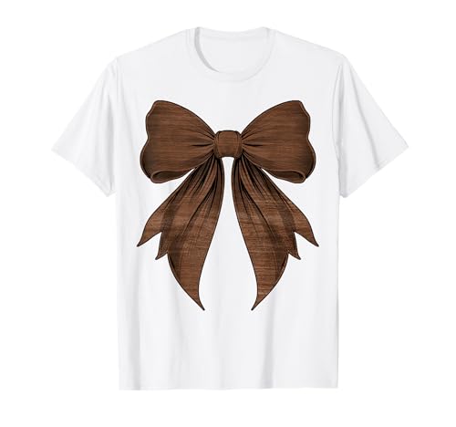 Kokette Schleife Walnussholz Braun Hartholz Mädchen Mama Muttertag T-Shirt Kokette Schleife Walnussholz Braun Hartholz Mädchen Mama Muttertag T-Shirt von Coquette Ribbon Bow Walnut Hardwood Gifts