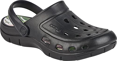 Coqui Jumper Clogs Unisex Erwachsene 6351 Freizeit Schule Arbeit Gartenschuhe Hausschue Black/ModernTropic EUR 38 von Coqui