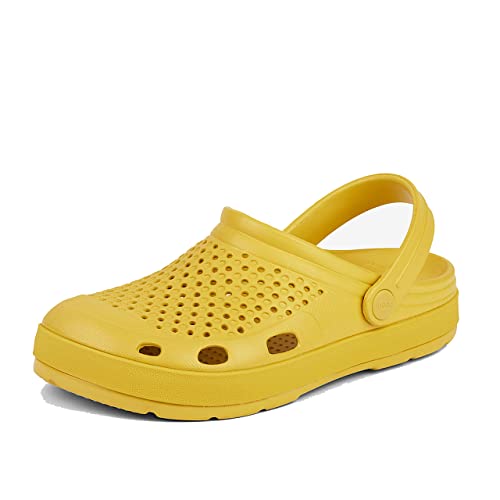 Coqui Lindo Clog Unisex Freizeitclog Gartenclog Hausschuhe-Mustard EUR 45 von Coqui