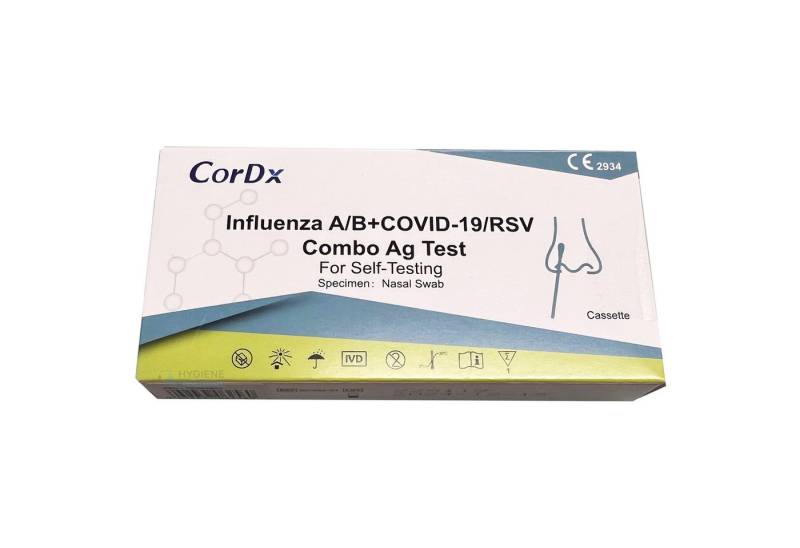 CorDx Influenza-Schnelltest CorDx RSV+Influenza A/B+Covid-19 Combo Ag Test von CorDx