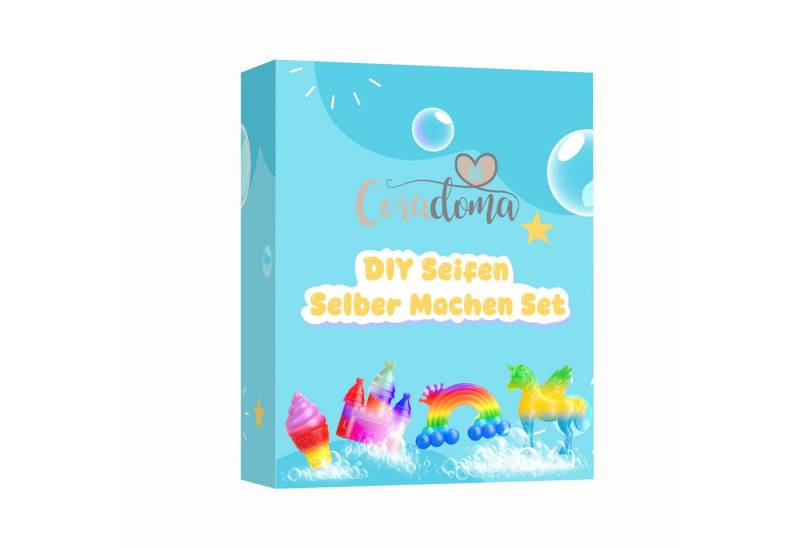 Coradoma Handseife Seife Selber Machen Set für Kinder Seifenherstellung Seifenblock DIY, Soap Lab Geschenk von Coradoma