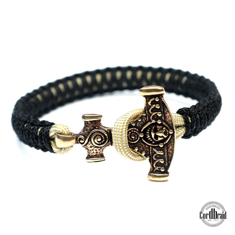 Cordbraid Wikinger Armband Der Extraklasse - Thor Hammer von Cordbraid