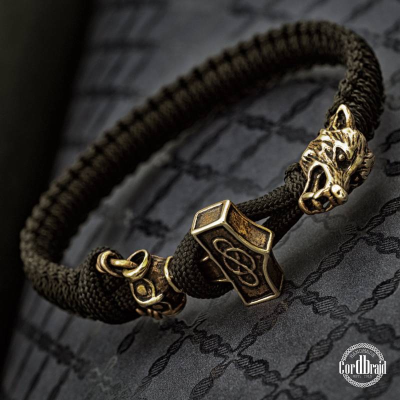 Cordbraid Wikinger Paracord Armband Der Extraklasse Bronze von Cordbraid