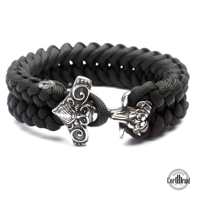 Cordbraid Wikinger Paracord Armband Der Extraklasse - Thor Hammer von Cordbraid