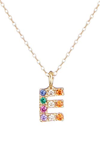 Córdoba Jewels Halskette aus vergoldetem 925er-Sterlingsilber mit Initialen-Design, mit Zirkonia-Goldfarben von Córdoba Jewels