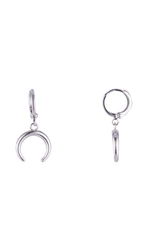 Córdoba Jewels Ohrringe aus 925er Sterlingsilber, Design Arito Horn Silver von Córdoba Jewels