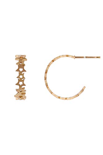 Córdoba Jewels Ohrringe aus vergoldetem 925er-Sterlingsilber mit goldfarbenem Stern von Córdoba Jewels