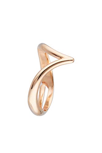 Córdoba Jewels Ring aus vergoldetem 925er-Sterlingsilber mit V-Gold-Design von Córdoba Jewels