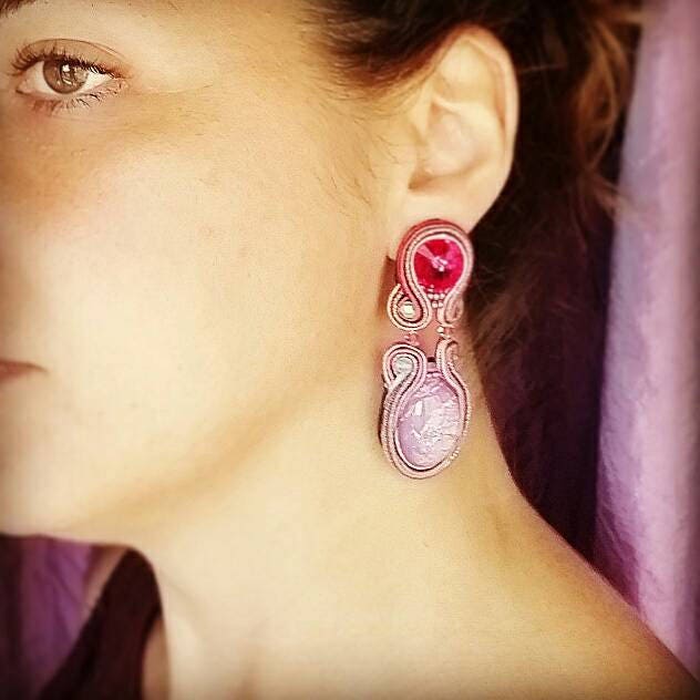 Rosa Soutache von CordovaCreazioni