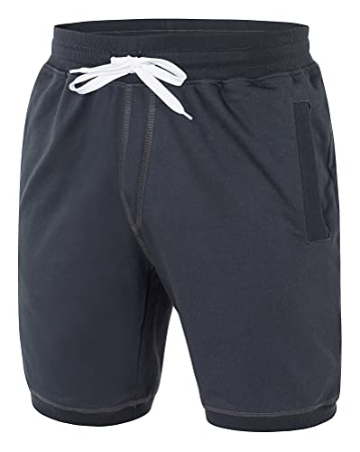 Core Department Kurze Shorts Herren I Bermuda Shorts Herren mit Seitentaschen und und Tunnelzug I Kurze Hosen Herren für Heim und Freizeit Grau - Anthrazit Gr. XL Core Department Kurze Shorts Herren I Bermuda Shorts Herren mit Seitentaschen und und Tunnelzug I Kurze Hosen Herren für Heim und Freizeit Grau - Anthrazit Gr. XL von Core Department