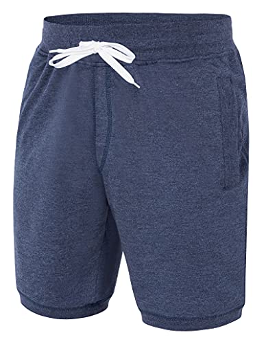 Core Department Kurze Shorts Herren I Bermuda Shorts Herren mit Seitentaschen und und Tunnelzug I Kurze Hosen Herren für Heim und Freizeit Blau - Jeans Gr. M von Core Department