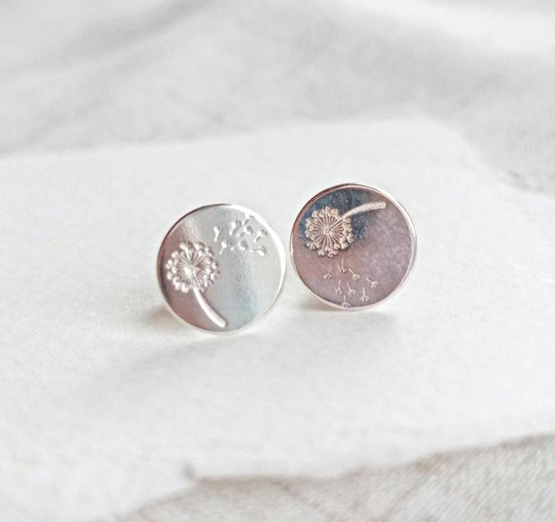 Löwenzahn-Ohrstecker/ Pustblume Stecker/ 925 Silber/ Nickelfrei von CoresBijoux