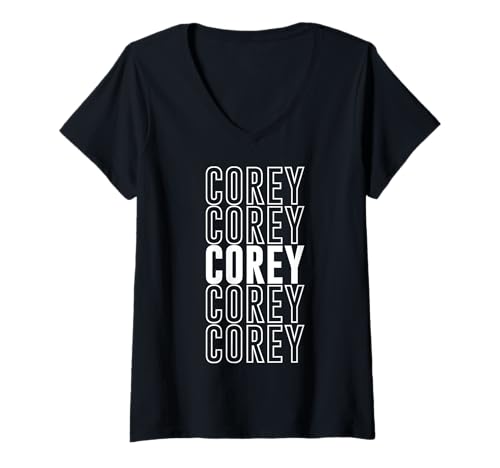 Damen Corey T-Shirt mit V-Ausschnitt von Corey Apparel