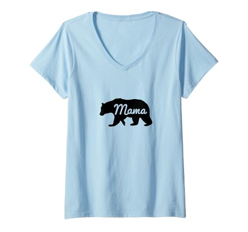Damen Mama Bear – niedliches grafisches Bären-Design für Mütter T-Shirt mit V-Ausschnitt Damen Mama Bear – niedliches grafisches Bären-Design für Mütter T-Shirt mit V-Ausschnitt von Coreys Clothing