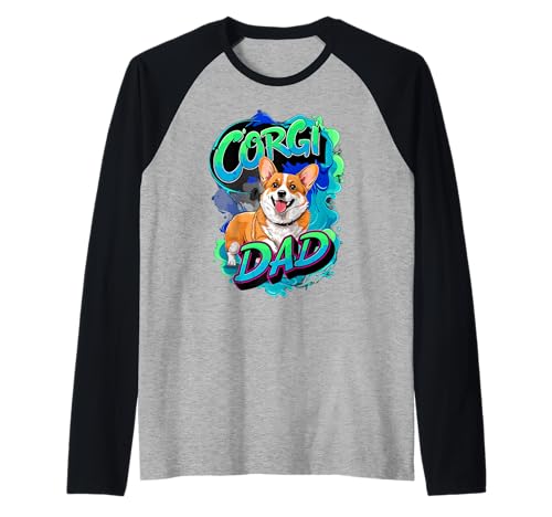 Corgi Dad für Herren, lustiger Corgi-Besitzer, Corgi-Hund Raglan Corgi Dad für Herren, lustiger Corgi-Besitzer, Corgi-Hund Raglan von Corgi Dog Funny Corgi Owner Ajeli