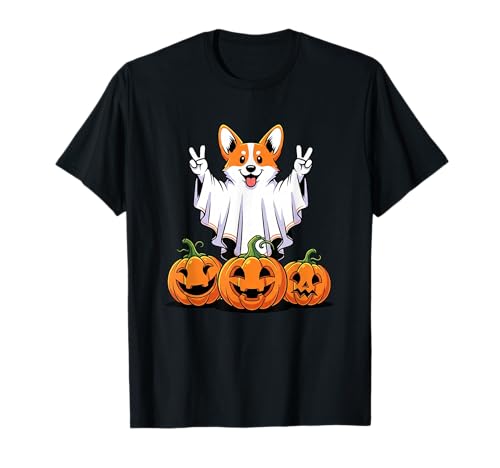 Lustiger Corgi Ghost Pumpkin Boo Halloween Kinder Herren Damen T-Shirt Lustiger Corgi Ghost Pumpkin Boo Halloween Kinder Herren Damen T-Shirt von Corgi Dog Lovers Halloween Ghost Pumpkin Outfits