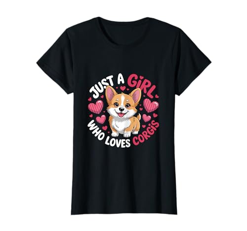 Nur ein Mädchen, das Corgis liebt, Corgi Dog Pet T-Shirt Nur ein Mädchen, das Corgis liebt, Corgi Dog Pet T-Shirt von Corgi Dog Pet Animal