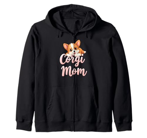 Corgi Mama Hund Welsh Corgi Mama Süßer Welpe Kapuzenjacke Corgi Mama Hund Welsh Corgi Mama Süßer Welpe Kapuzenjacke von Corgi Fun Designs