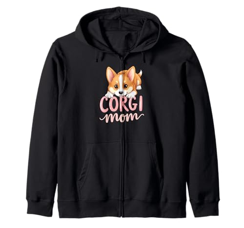Corgi Mama Hund Welsh Corgi Mama Süßer Welpe Kapuzenjacke Corgi Mama Hund Welsh Corgi Mama Süßer Welpe Kapuzenjacke von Corgi Fun Designs