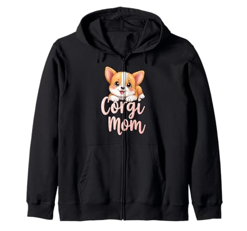 Corgi Mama Hund Welsh Corgi Mama Süßer Welpe Kapuzenjacke Corgi Mama Hund Welsh Corgi Mama Süßer Welpe Kapuzenjacke von Corgi Fun Designs