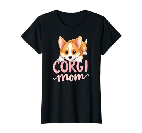 Corgi Mama Hund Welsh Corgi Mama Süßer Welpe T-Shirt Corgi Mama Hund Welsh Corgi Mama Süßer Welpe T-Shirt von Corgi Fun Designs