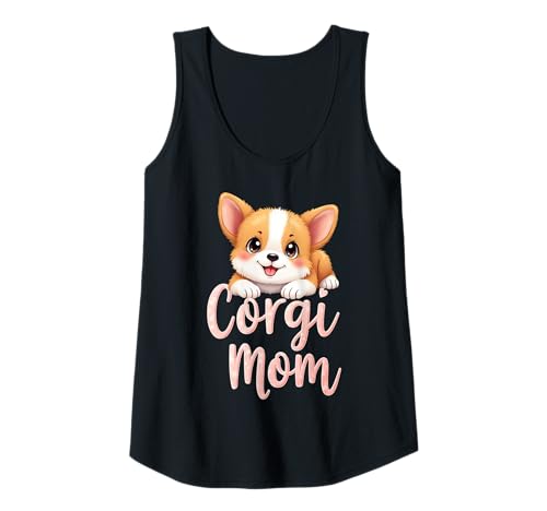 Damen Corgi Mama Hund Welsh Corgi Mama Süßer Welpe Tank Top Damen Corgi Mama Hund Welsh Corgi Mama Süßer Welpe Tank Top von Corgi Fun Designs