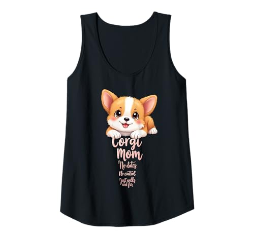 Damen Lustiges Corgi Mom Dog Welsh Corgi Mama Humor Zitat Tank Top Damen Lustiges Corgi Mom Dog Welsh Corgi Mama Humor Zitat Tank Top von Corgi Fun Designs