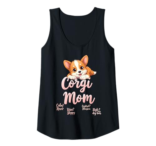 Damen Lustiges Corgi Mom Dog Welsh Corgi Mama Humor Zitat Tank Top Damen Lustiges Corgi Mom Dog Welsh Corgi Mama Humor Zitat Tank Top von Corgi Fun Designs