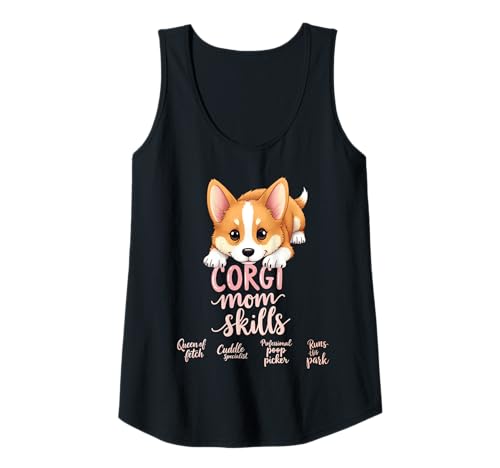 Damen Lustiges Corgi Mom Dog Welsh Corgi Mama Humor Zitat Tank Top Damen Lustiges Corgi Mom Dog Welsh Corgi Mama Humor Zitat Tank Top von Corgi Fun Designs
