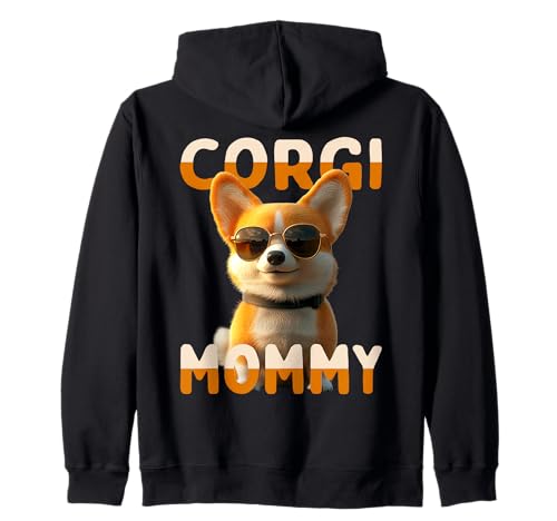 Corgi Mommy Hunde Mama Corgis Muttertag Welsh Corgi Mom Kapuzenjacke Corgi Mommy Hunde Mama Corgis Muttertag Welsh Corgi Mom Kapuzenjacke von Corgi Liebhaber Mommy Geschenk für Muttertag