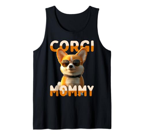 Corgi Mommy Hunde Mama Corgis Muttertag Welsh Corgi Mom Tank Top von Corgi Liebhaber Mommy Geschenk für Muttertag