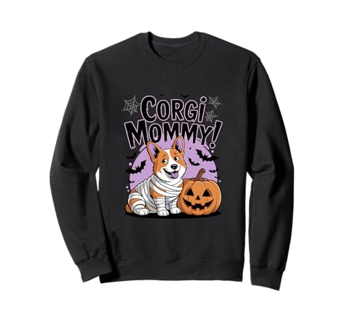 Niedliche Mama Corgi und Kürbis Halloween Geist lustig Sweatshirt Niedliche Mama Corgi und Kürbis Halloween Geist lustig Sweatshirt von Corgi Mummy