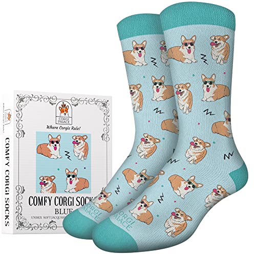 Bequeme Corgi-Socken, blau, von Corgi Palace