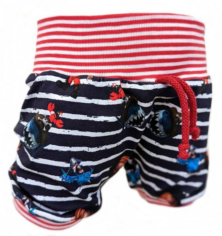 Corileo Pumphose Baby / Kinder Hose Kurze Pumphose Piratenkind mit dem Hai Gr. 50 - 116 von Corileo