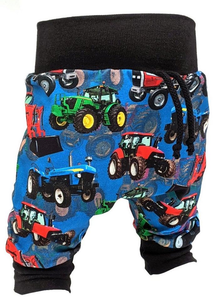 Corileo Pumphose Baby Pumphose Farm Traktor in Blau Kinderhose Spielhose Gr. 50 - 80 von Corileo