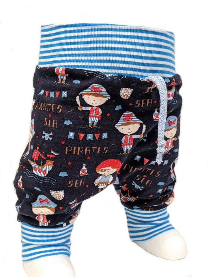 Corileo Pumphose Baby Pumphose Kinder Piraten Nachtblau Maritim Kinderhose Gr. 50 - 104 von Corileo