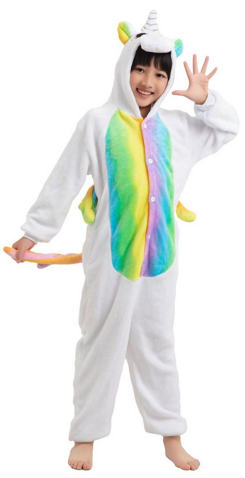 Corimori Jumpsuit Kinder Kostüm Jumpsuit Onesie verschiedene Designs (1-tlg) 116-122 von Corimori