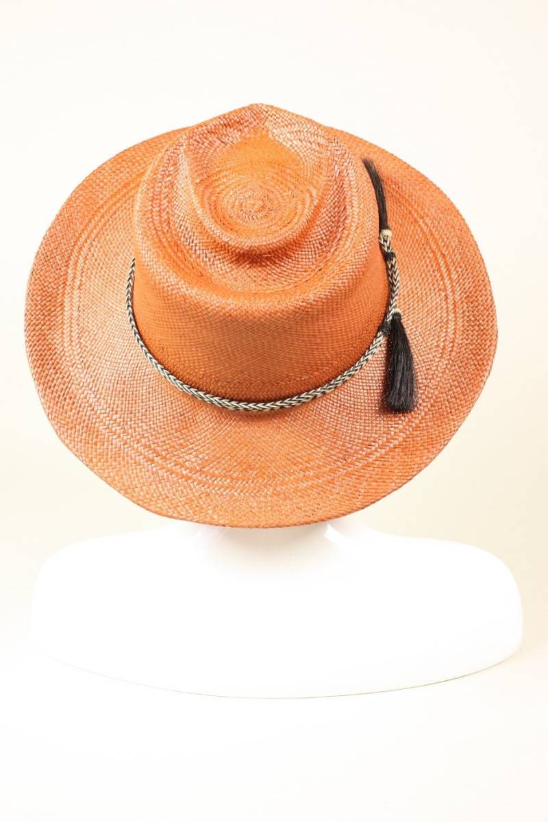 Panama Strohhalm Unisex Handmodelliert Fedora-"Leo" Wahrlich Besondere Sommermütze von CorinaHaywood