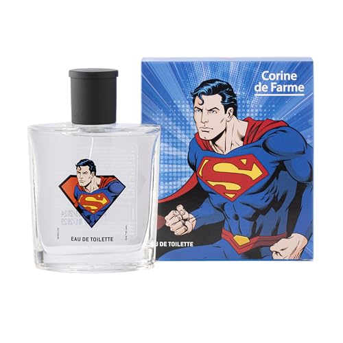 Corine de Farme Eau de Toilette Superman – Parfum für Kinder – Formel Clean Beauty, hergestellt in Frankreich – Duft fruchtig und holzig – 50 ml von Corine de Farme